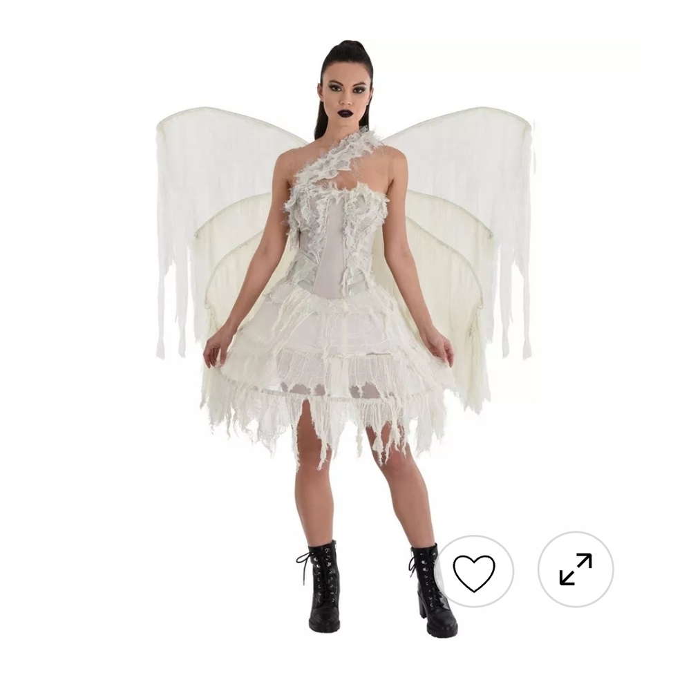 NWT Haunted Grunge Angel Distressed Adult Costume S/M